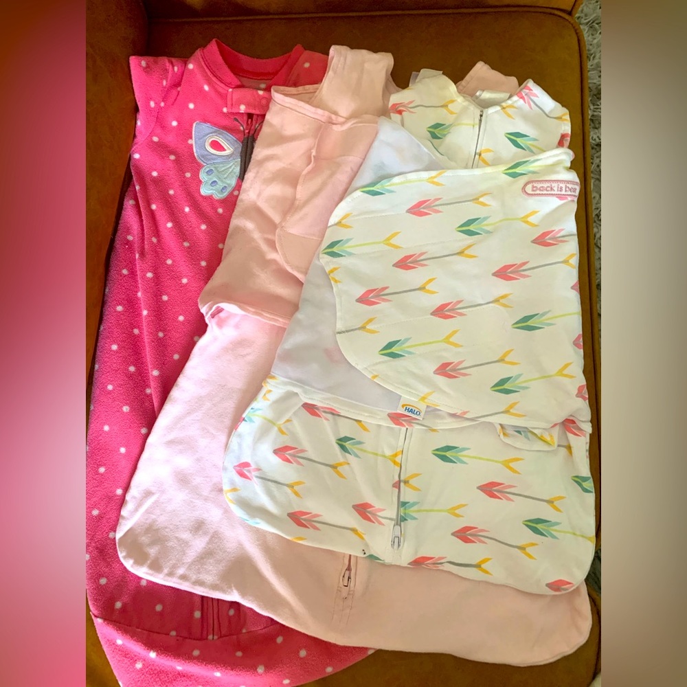 THREE Infant Sleepsacks! Carter’s and HALO brands